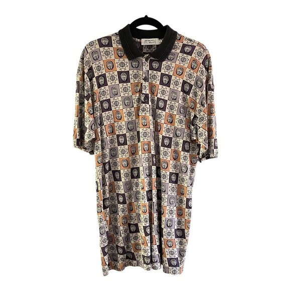 Mondo Di Marco Viscose Polo Shirt Size M/50 Made in Italy Retro 70's Vibe - Picture 1 of 8